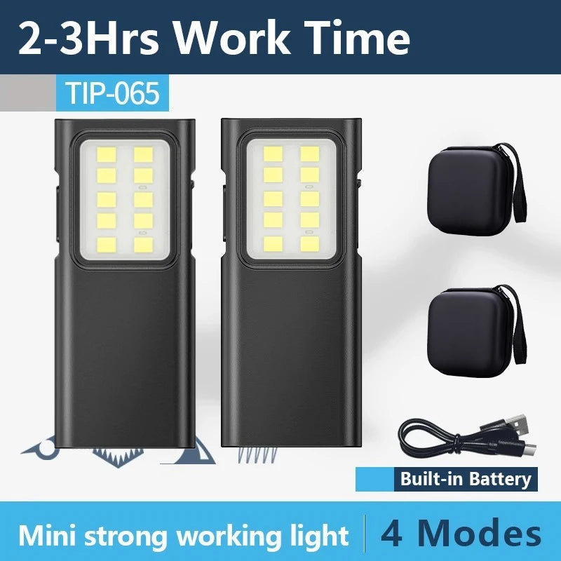 ZHIYU Mini EDC Keychain Flashlight – USB Rechargeable 350+ Lumen