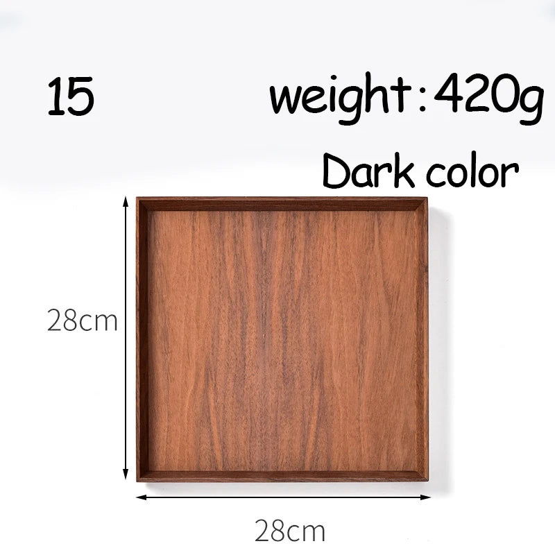 Oval Serving Trays Tableware Dessert Tea Saucer Coasters Coffee Coasters Wooden Plate Storage Food Display Home Hotel Decor Oasis Select 15