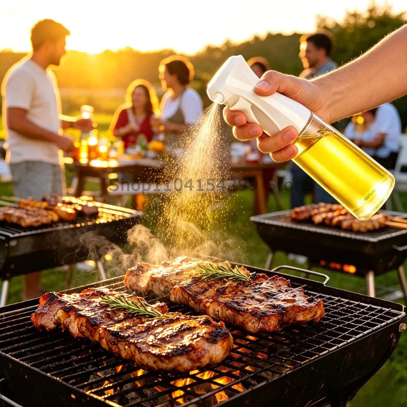 200/300/500ml Oil Spray Olive Oil Spray Bottle Kitchen Cooking Dispenser Camping Baking Vinegar Soy Sauce Sprayer Containers Oasis Select