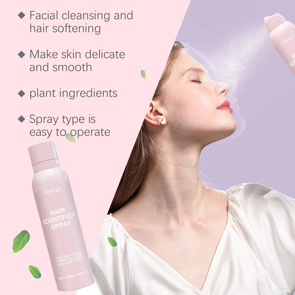 Facial Hair Removal Spray Set with 4 Eyebrow Trimmers – 100ml Hair Removal Set Oasis Select
