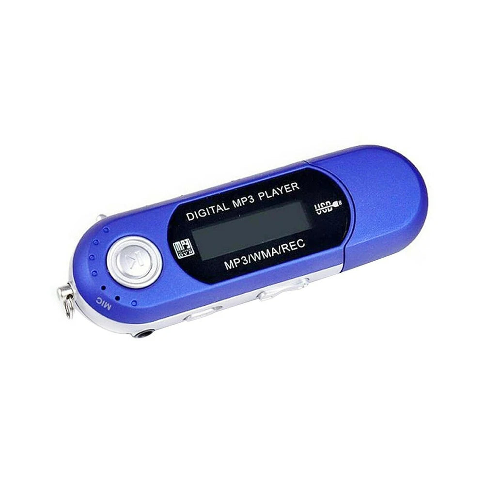 Player MP3 1.2 In Display 1pcs 8.5*3*1cm 8GB Accessories Built-in Capacity In-line Memory Replacement Practical Oasis Select blue