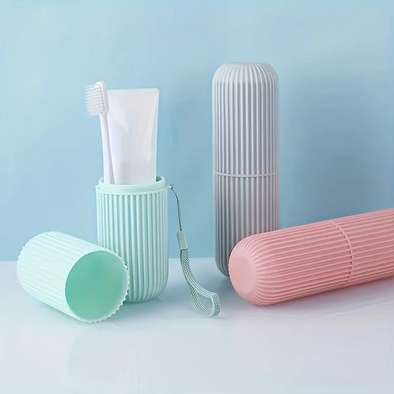 table Toothbrush Protect Holder Cup Case Travel Camping Storage Box Organizer Travel Toiletries Storage Cup New Creat Oasis Select