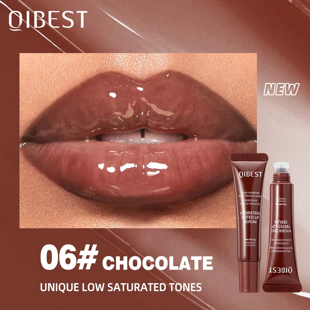 QIBEST Crystal Jelly Lip Oil Gloss – 6 Tinted Hydrating Shades