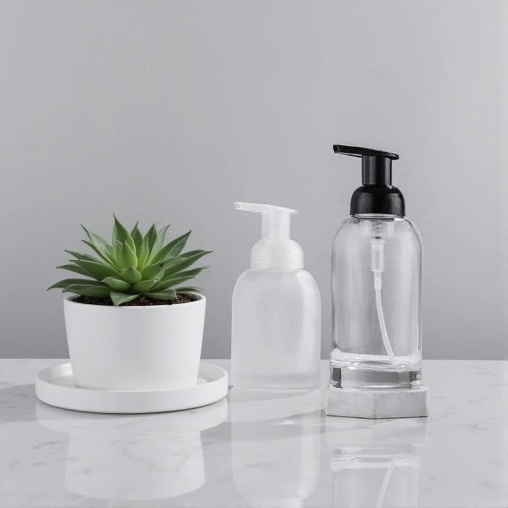 Glass Foam Pump Bottle 250ml & 375ml | Refillable Dispenser