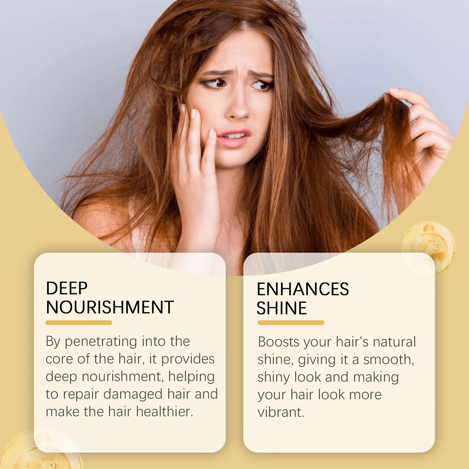 Keratin Hair Straightening Cream Hair Repair Smooth Shiny Anti Break Split End Nourishing Hair Mask For Dry Damaged Frizzy Hair Oasis Select