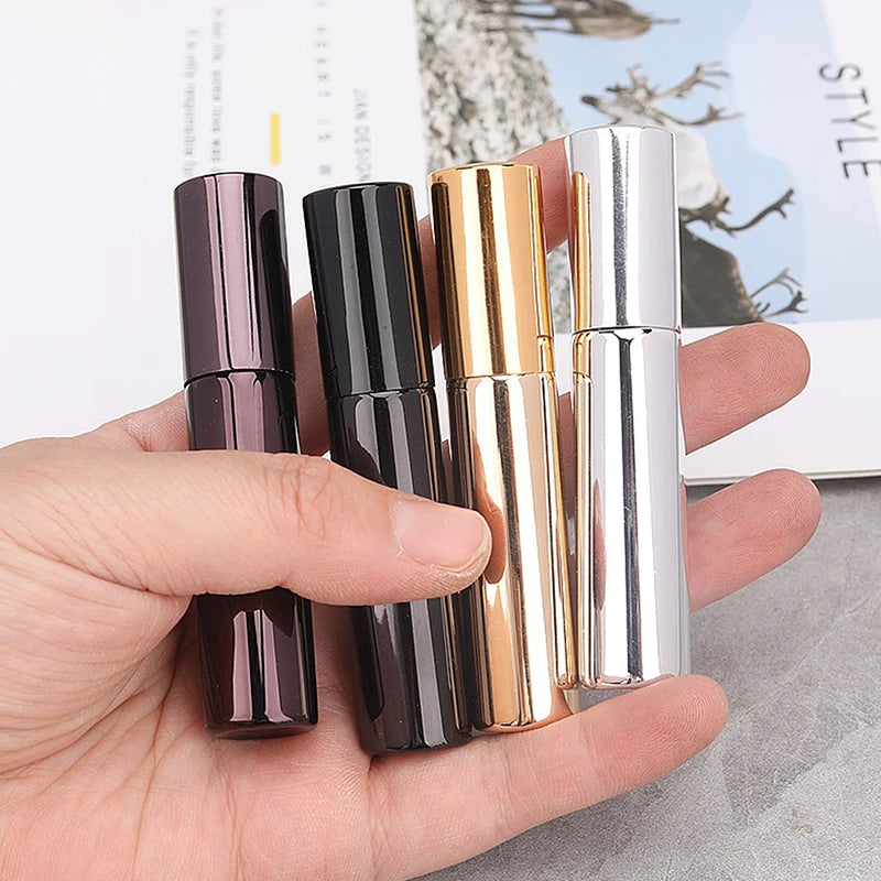 1PC 10ml Portable Mini Perfume Glass Bottle Travel Aluminum Spray Atomizer Empty Metal Parfume Atomiser Sprayer Oasis Select