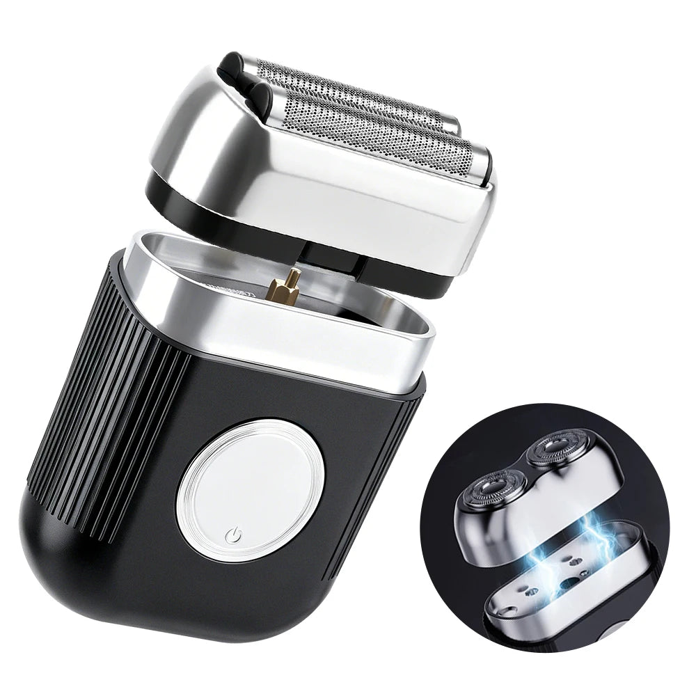 AFDEAL Men's Mini Foil Electric Shaver 9000RPM Wet & Dry