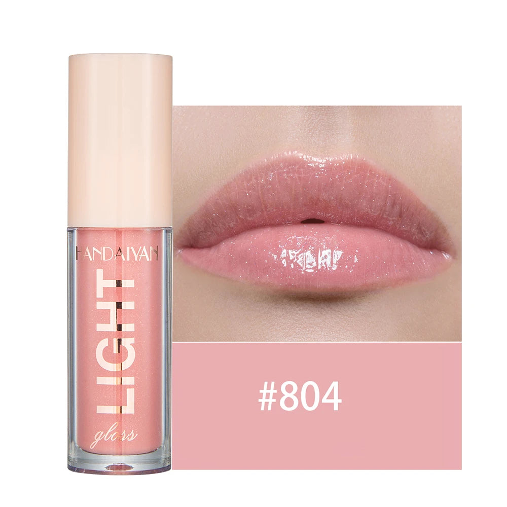 12 Shades Mirror Effect Lip Gloss Moisturizing Long Wear Jelly Honey Lip Balm Women Makeup Cosmetic Plumping Glossy Oasis Select 804