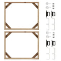 LIKE WISH 2 Set DIY Solid Wood Canvas Frame Kit, 16X20 Inch Canvas Frame Stretcher Bars Wood For Oil Paintings, Prints And Poste Oasis Select wood