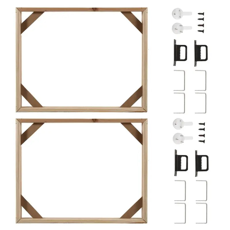 LIKE WISH 2 Set DIY Solid Wood Canvas Frame Kit, 16X20 Inch Canvas Frame Stretcher Bars Wood For Oil Paintings, Prints And Poste Oasis Select wood