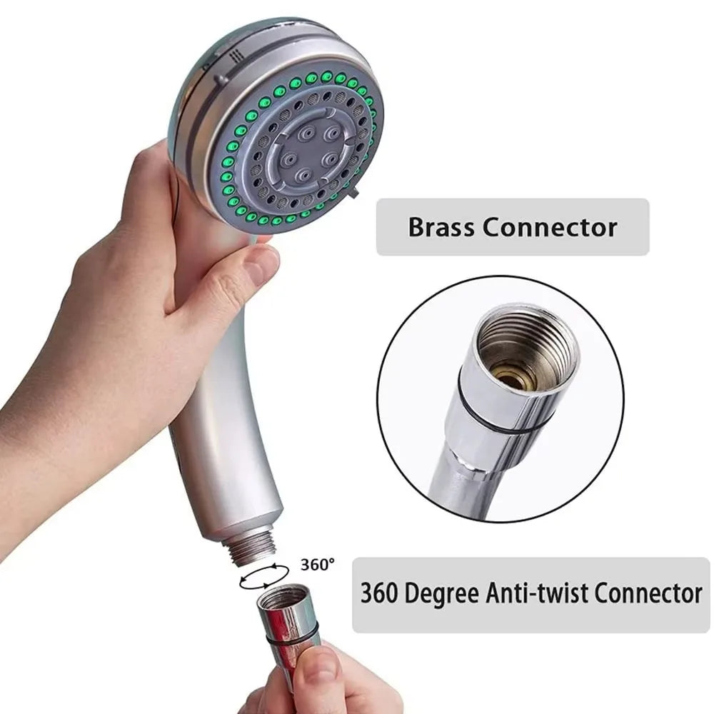 1.5/2/3M Black PVC Flexible Shower Hose Long Bathroom Shower Water Hose Extension Plumbing Pipe Pulling Tube Bath Accessories Oasis Select