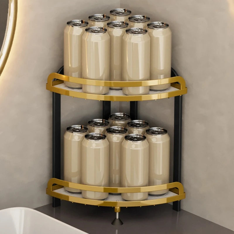 Kitchen Bathroom Shelf Countertop Corner Triangle Seasoning Rack Corner Corner Storage Rack Oasis Select