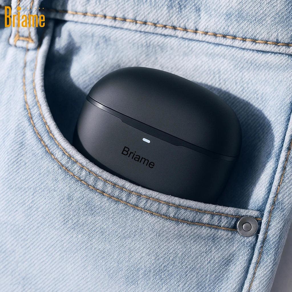 Briame Wireless In-Ear Earphones Bluetooth Headphones Mini Hifi Sound Earbuds 40H long-lasting standby Bluetooth Headsets Stereo Oasis Select