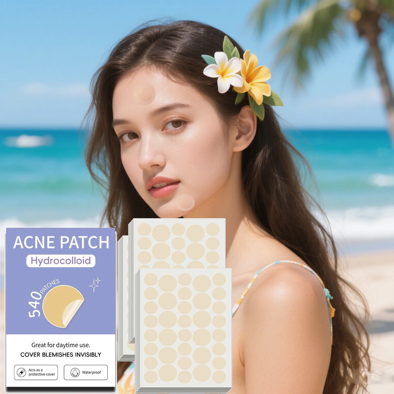 Hydrocolloid Acne Patches – Star Heart Circle Shapes 240–540pc Acne Pimple Patches Oasis Select