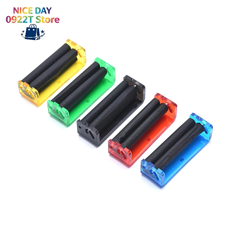 1/2/5pcs 70mm Easy Manual Cigarette Tobacco Roller Maker Rolling Machine Clear Color Random@#X Oasis Select