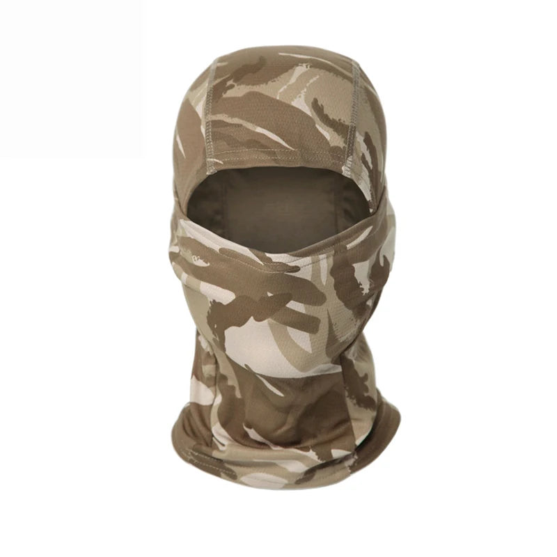 Camouflage Balaclava Hat Cycling Full Face Mask Outdoor Sports Hunting Hiking Ski Mask Motorcycle Helmet Inner Cap Oasis Select British desert