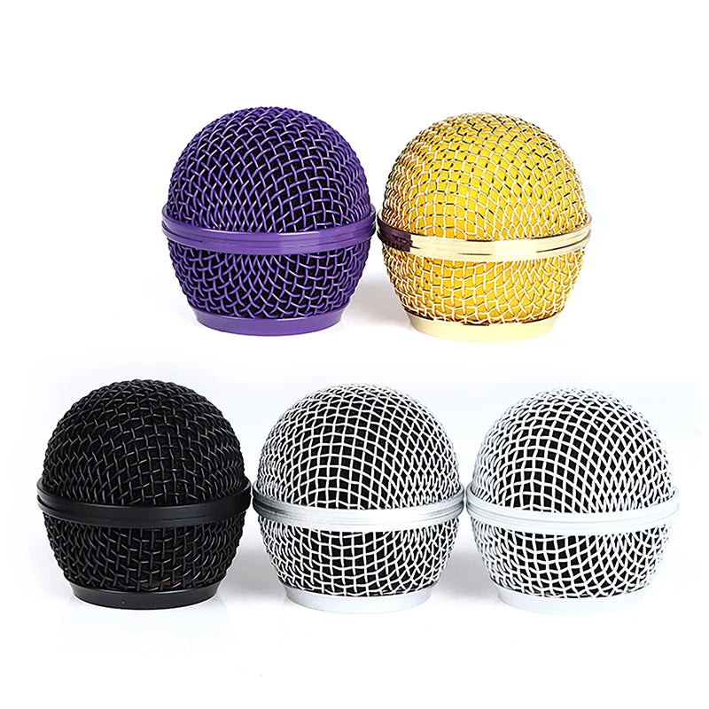 1pc For Shure SM58 Wireless Microphone Replacement Metal Microphone Grille Replacing Professional Party Mic Head Part Oasis Select
