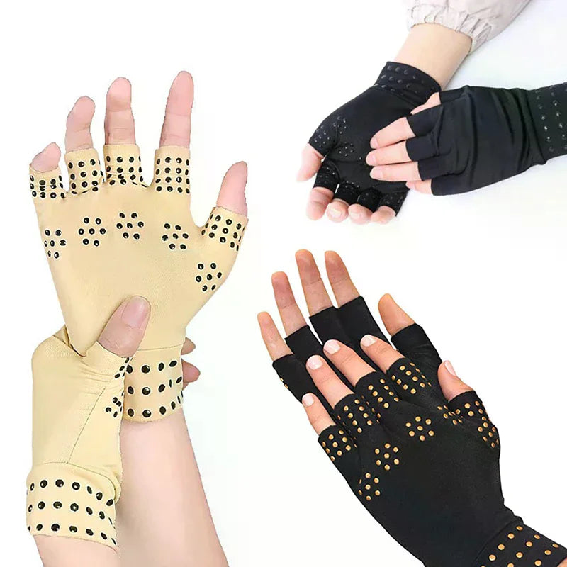 Magnetic Gloves Arthritis Treatment Compression Support Therapy Joint Pressure Non-slip Oasis Select