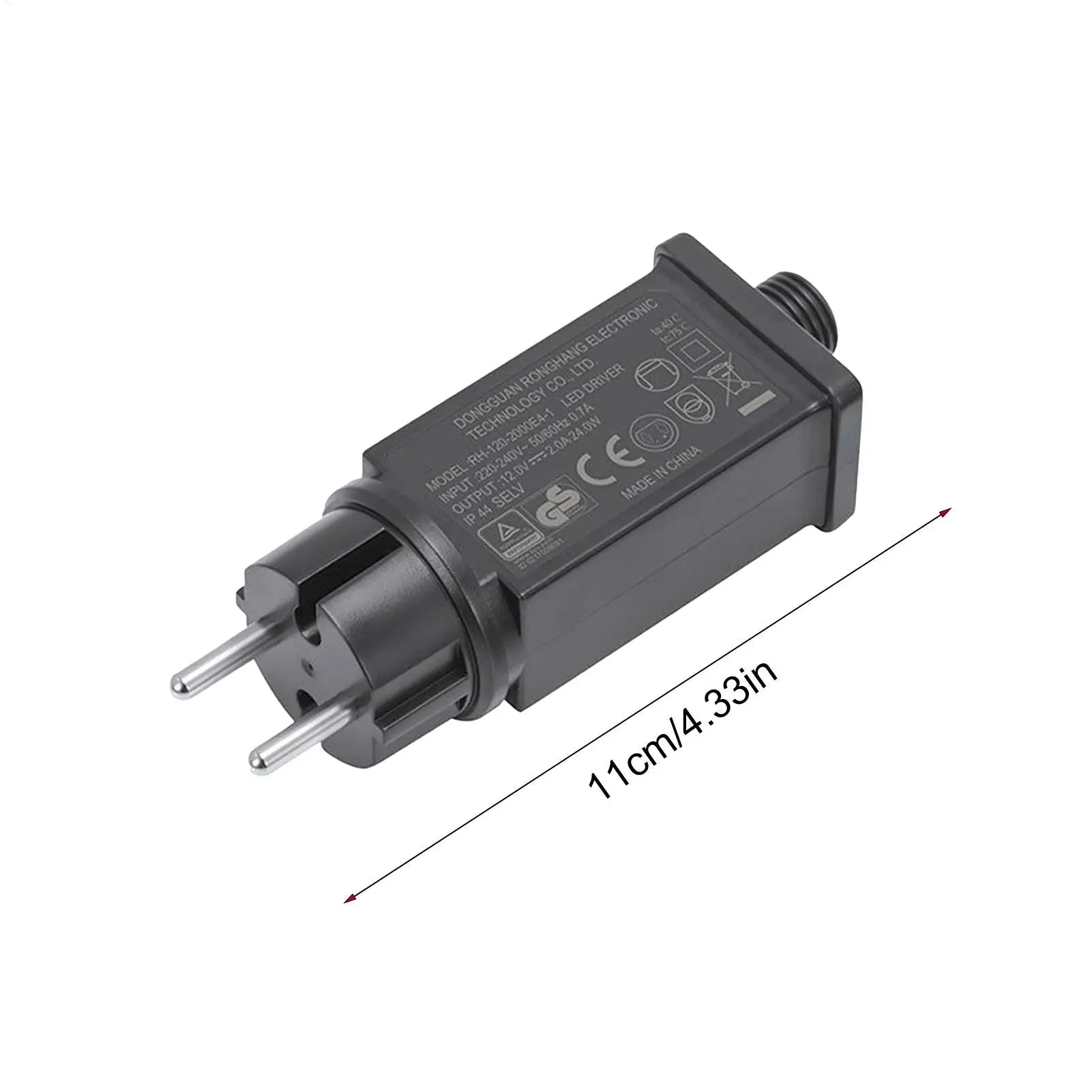 LED Light Power Adapter 12V EU Plug Fairy Lights Power Adapter IP44 Waterproof Transformer for Inflatables Outdoor Decoration Oasis Select