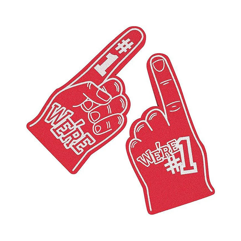 Finger Foams Sports Cheerleading Party Hand Props 1 Noise Makers Props Giant Hands Sports Favors Cheering Palm Party Props Oasis Select