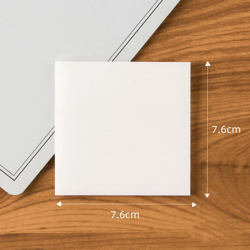 50Sheets Creative PET Transparent Sticky Notes Perspective Waterproof Sticky Notes Student Stationery School Office Supplies Oasis Select A2