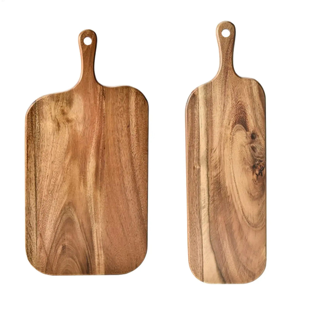 Wooden Cutting Boards for Kitchen Wooden Charcuterie Board with Handle Double-Sided Serving Plates for Kitchen Cheese Commercial Oasis Select