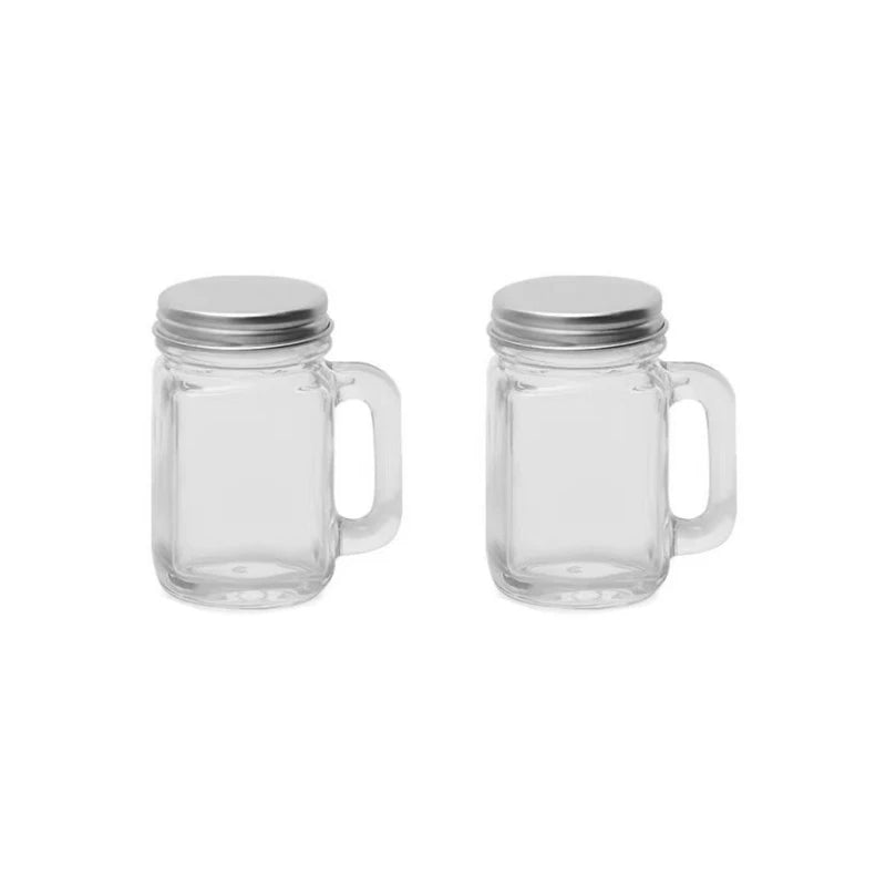 2/4/6Pcs 35ml Mini Glass Sealed Bottle for Jam Honey Coffee Concentrate Milk Juice Leakproof Bottle with Lid Portable Empty Jar Oasis Select 2Pcs