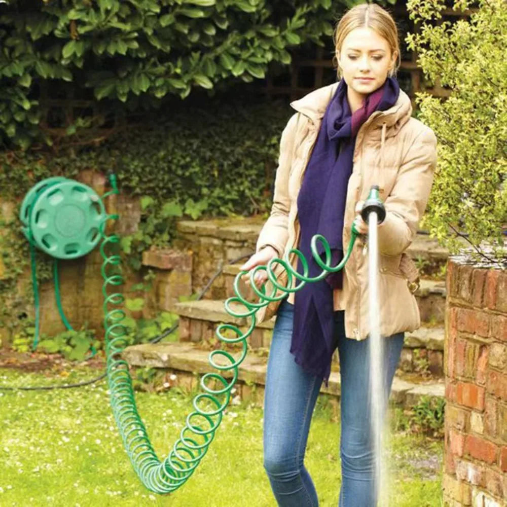 Expandable Retractable EVA Garden Hose 10/15m Portable Spring Water Pipe for Car Wash And Flower Lawn Watering Curly Magic Pipe Oasis Select