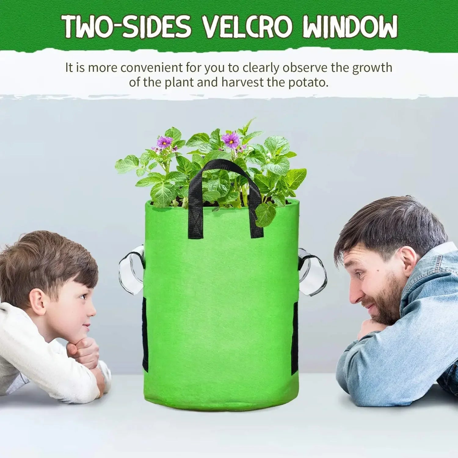 Felt Plant Grow Bags 5 & 10 Gallon | Nonwoven Fabric Pots