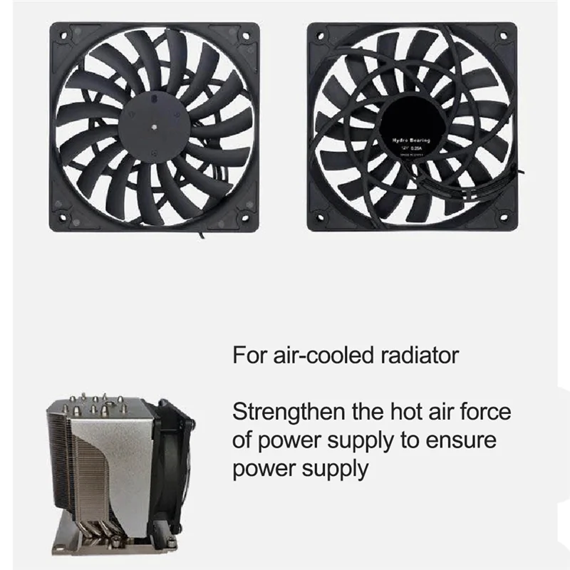 Mute 120mm 12cm PWM Cooling Fan Slim 12mm,New 120X120X12mm DC 12V 0.25A 1400RPM Computer PC Case Chassis Cooler Quiet Oasis Select