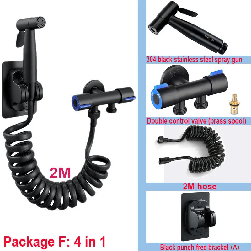 Handheld Bidet Sprayer | 304 Stainless Steel Dual Control Valve