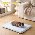 Pet Cooling Pad for Summer - Dog Bed Cat Bed Detachable Washable Sponge Sleeping Mat for Dogs and Cats Oasis Select blue 50x40x5