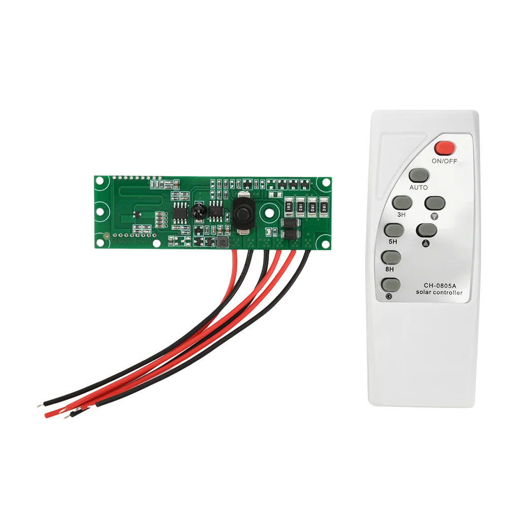3.2V/3.7V Solar Street Light Control Panel Circuit Board Remote Control Long Bright Automatically Reduce Power Oasis Select