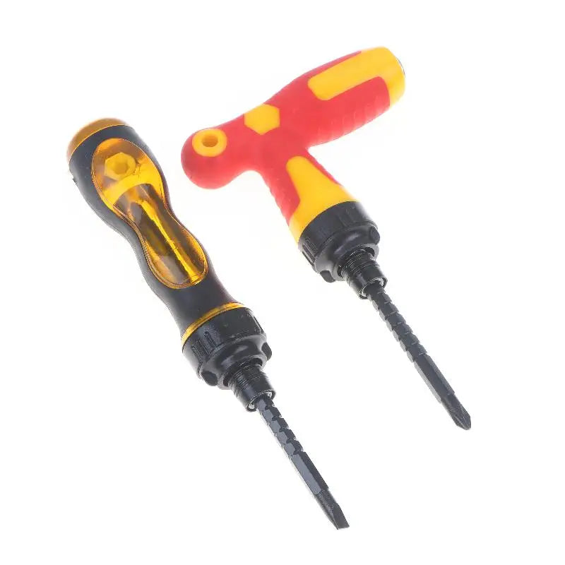 2 In 1 Household Screwdriver Home Repair Tool , Disassemble Magnetic Rotating Ratchet Screwdriver Kit For Furniture/Car/Computer Oasis Select A and B