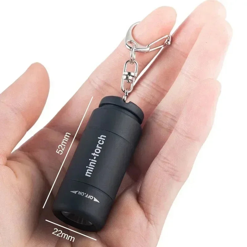 USB Rechargeable Mini LED Keychain Flashlight – Waterproof