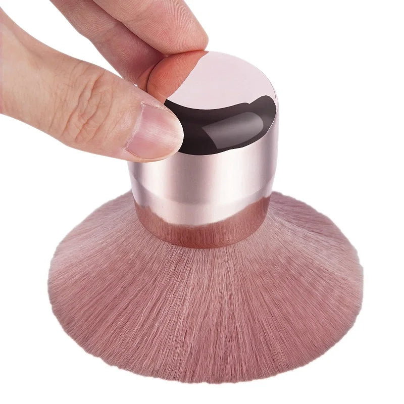 Round Nail Dust Brush Large-sized Remove Nail Dust Brushes Acrylic UV Gel Polish Powder Cleaning Tool Manicure Accessories Oasis Select