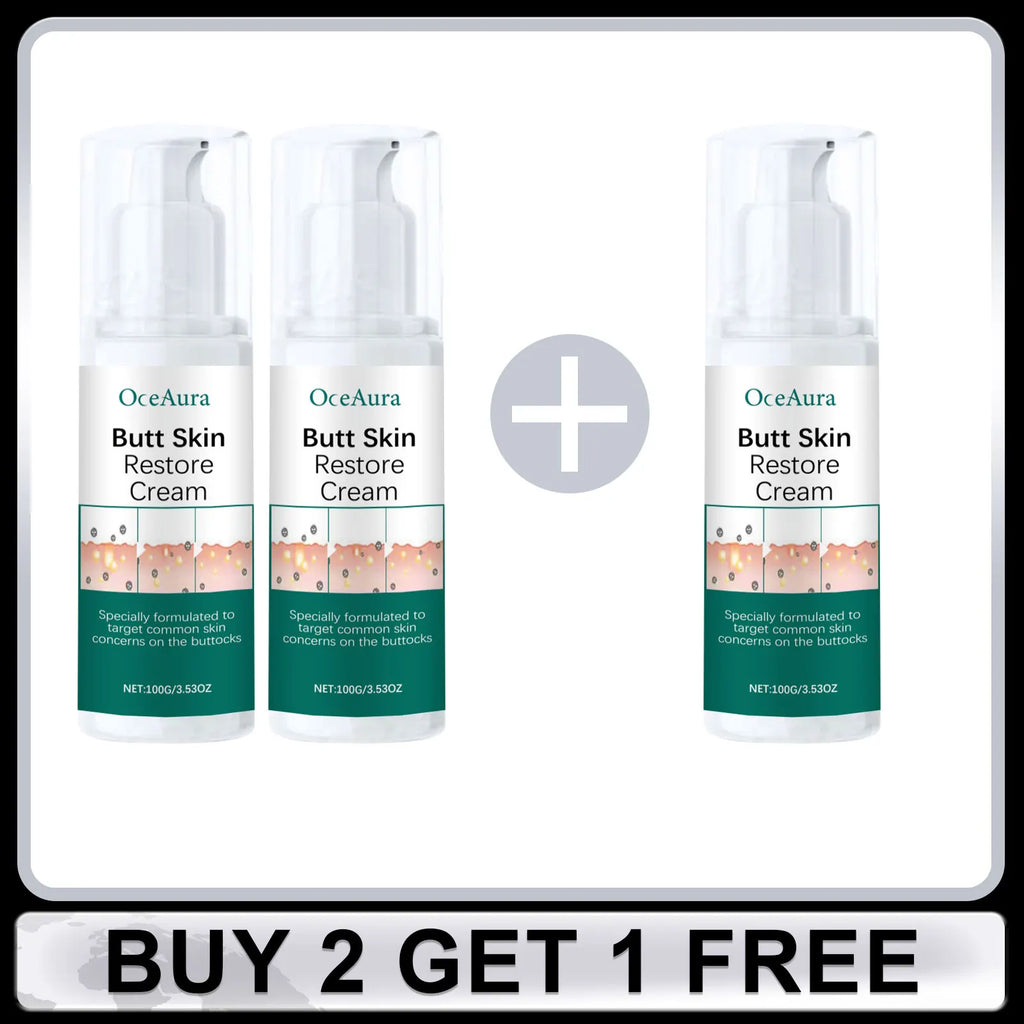 OCEAURA Butt Care Cream Lightens Dark Spots Reduce Melanin Improve Skin Elasticity Even Skin Tone Brightening Firming Hip Care Oasis Select Buy 2 Get 1 Free