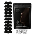 10/30Pcs Charcoal Nose Care Strips, Soft Fit Skin Routine Patch Set, Easy Home Use, Fresh Look, Travel Friendly Oasis Select 10pcs