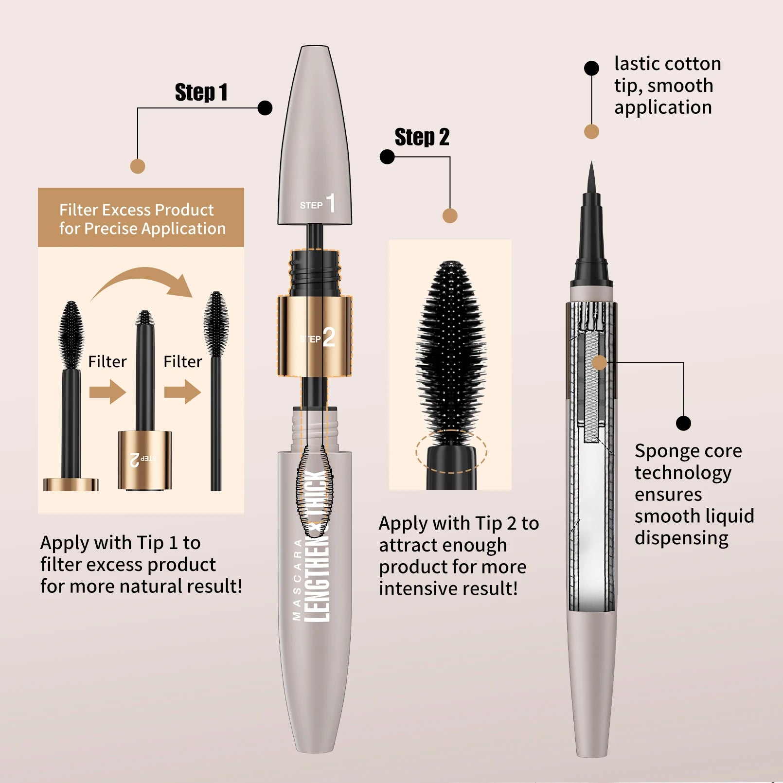 Hello Kiss Waterproof Eyeliner & Mascara Combo Set