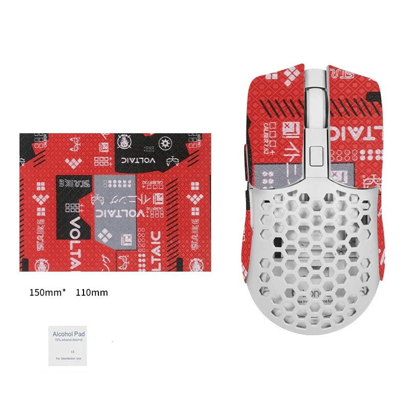 15*11cm DIY Anti-Slip Wireless Gaming Universal Style Mouse Sticker Sweat-Proof Mouse Grip Tape Wear-Resistant PC Desktop Laptop Oasis Select