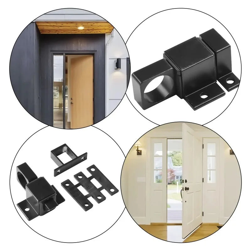 Finger Push Rebound Latch Full Set With Mount Brackets Fasteners Silent Pop Out Lock For Cabinet Wardrobe Furniture Oasis Select