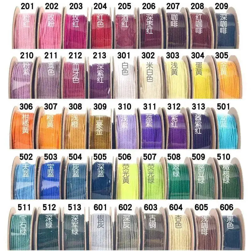 110meters 1mm Cotton Thread Hand Woven Cotton Wire/Cord/String/Rope for Braiding Bracelets Crafts Gift Box Packaging Oasis Select