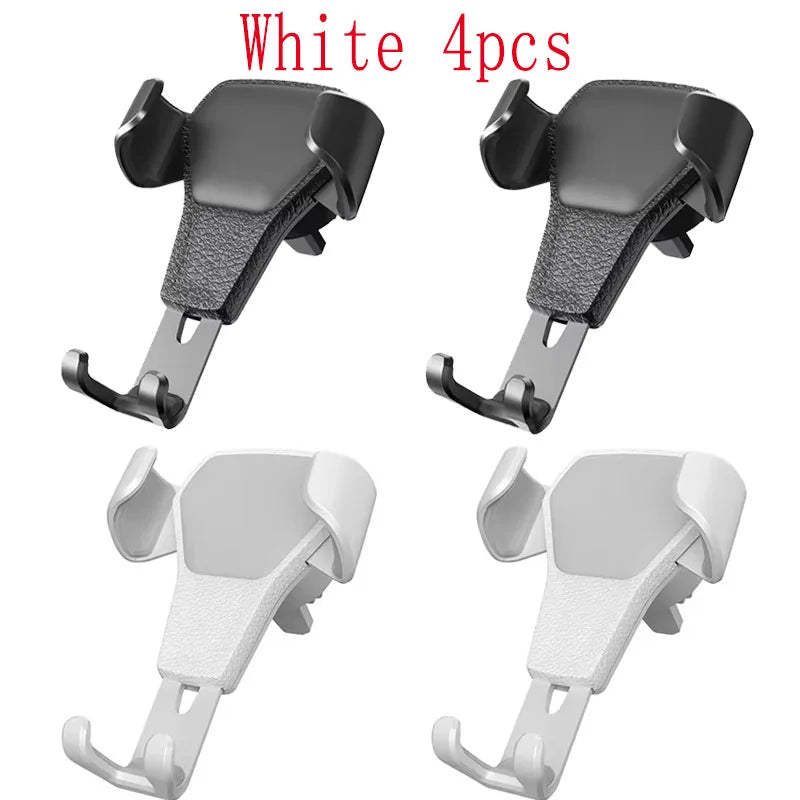 1/2/3/4pcs Universal Gravity Auto Phone Holder Car Air Vent Clip Mount Mobile Phone Holder CellPhone Stand Support For iPhone Oasis Select Mix 4pcs