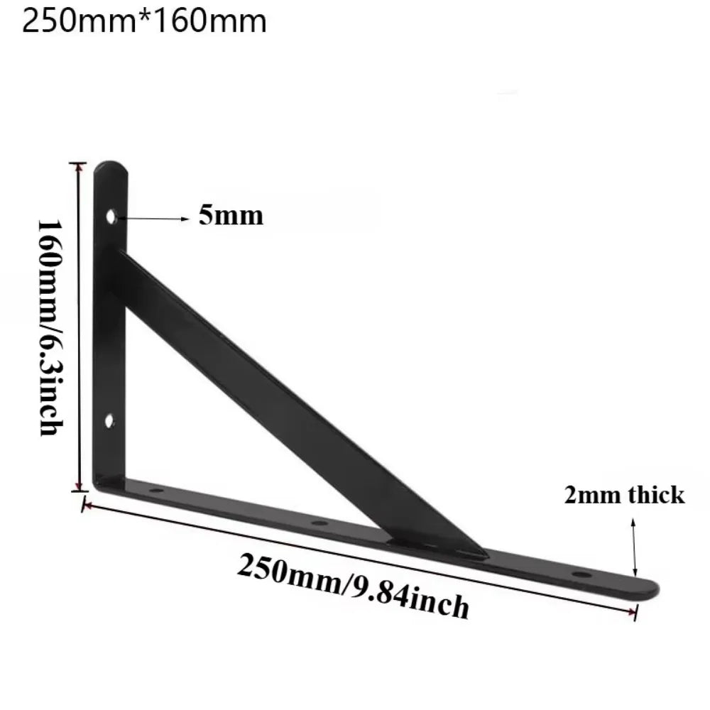 L-Type Iron Floating Shelf Bracket | Heavy Duty Wall Mount