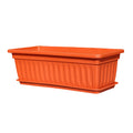 Plastic Vegetable Planters Rectangular Flowerpots For Balcony Indoor Gardening Breathable Plants Pots Garden Tools Oasis Select Saffron One Size