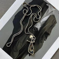 Long Necklace Female Winter Sweater Chain Irregular Crystal Pendant Charms Choker Necklace For Women Elegant Gifts Oasis Select 1pc