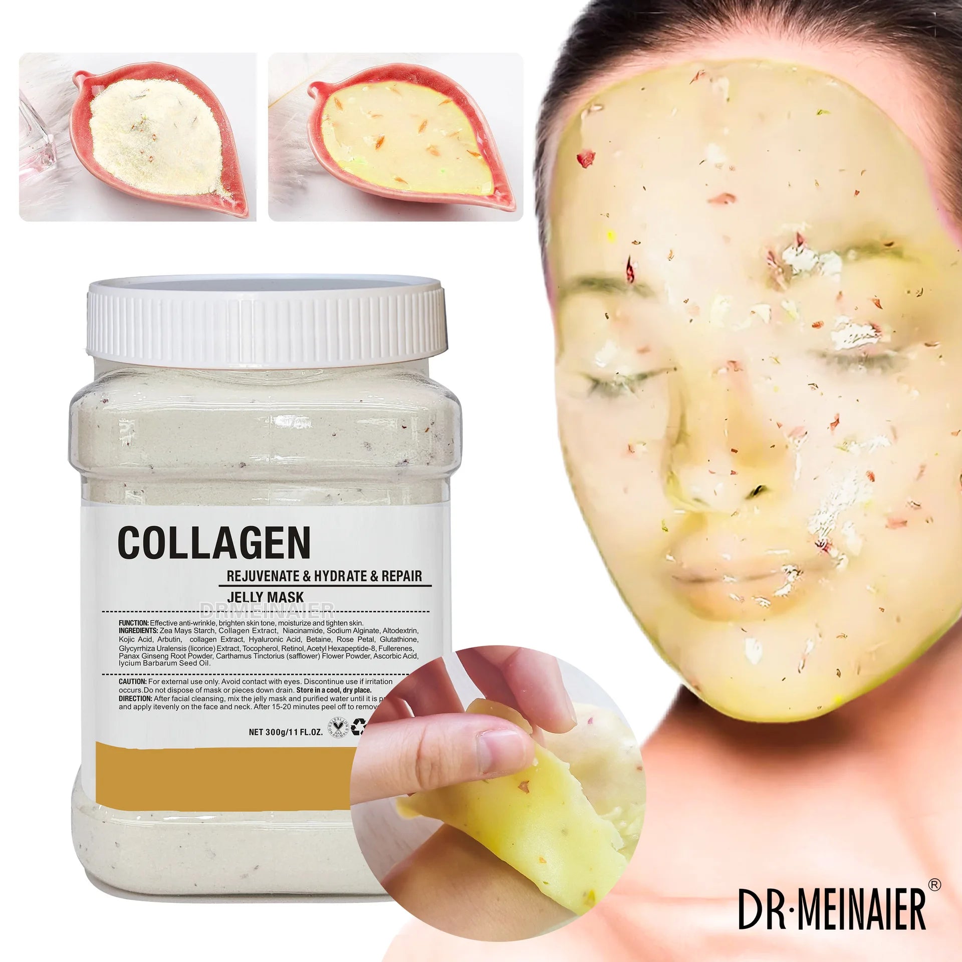 650g Nicotinamide Jelly Mask Powder Diy Jelly Care Mask To Increase Skin Elasticity and Soften The Face Skin Peels Facial Mask Oasis Select