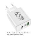 Fast Charging 65W USB-C Charger Charger PD Quick Charge 3.0 Wall For Phone Adapter For iPhone 15 Xiaomi POCO Samsung Oneplus Oasis Select White