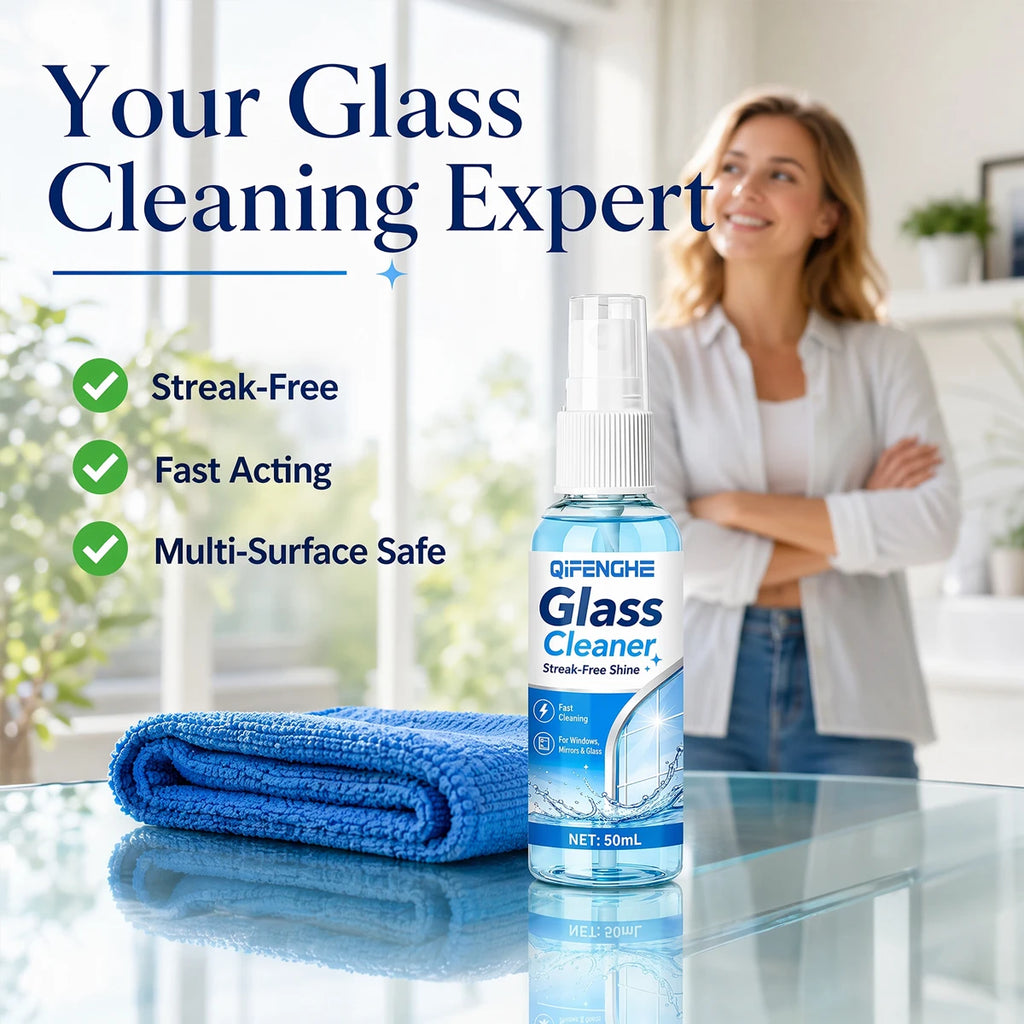 50ml Streak-Free Car Glass Cleaner Spray | Oil Film Remover
