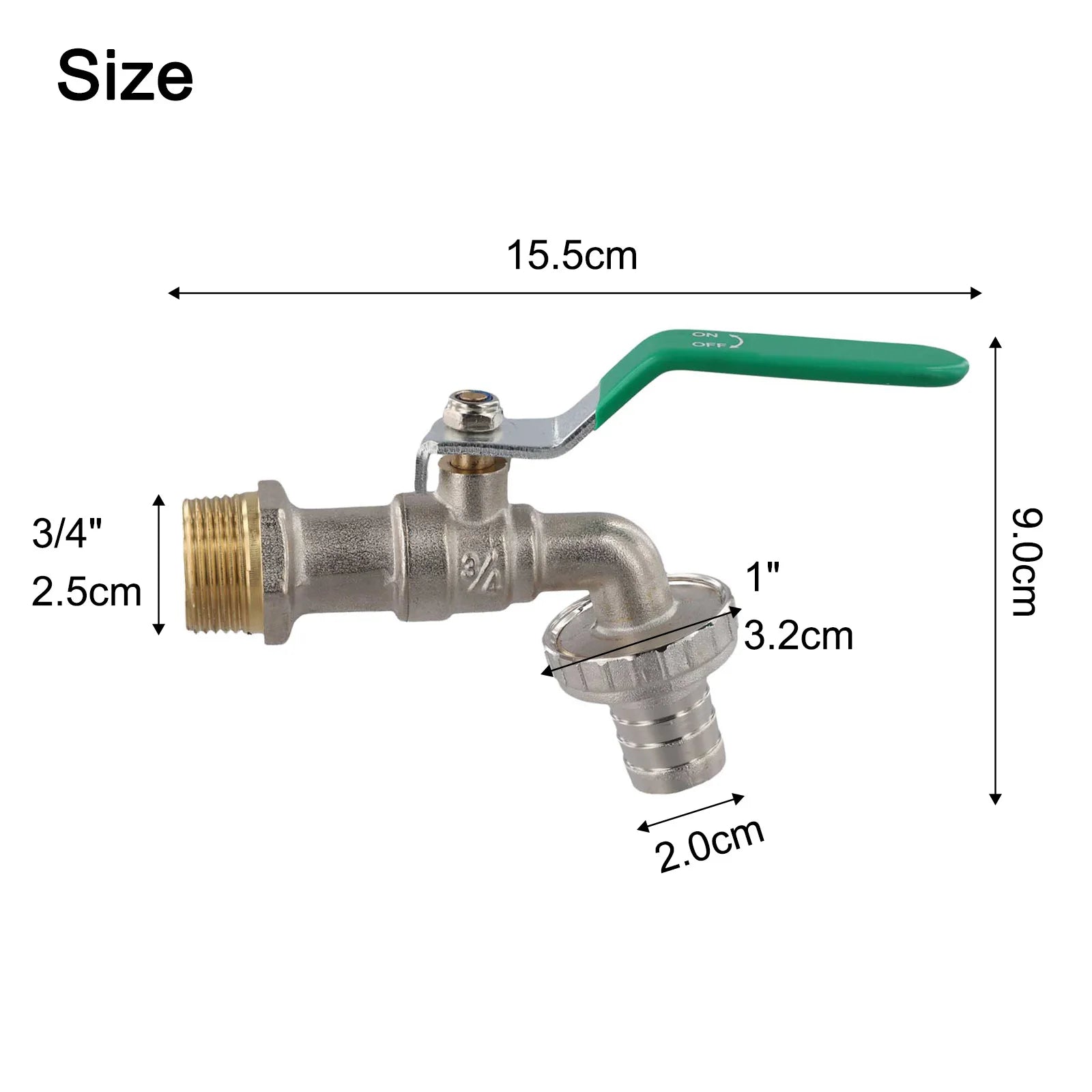 Horticultural Water Copper 3/4in Gardening Water Nozzle For Control Irrigation Systems For Your Watering Needs Oasis Select